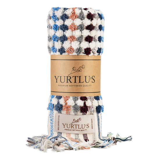 YURTLU'S Fluffy Series  Hand Towel 18x 37,Soft Thick Towel, Kitchen Towel - Mix 2